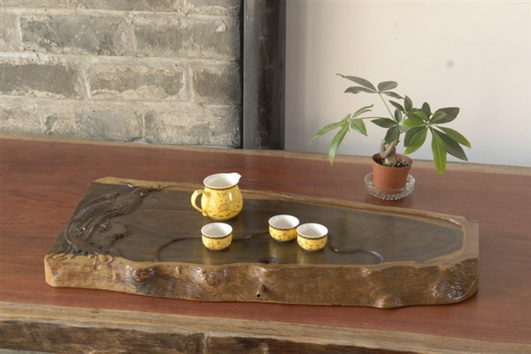 黑檀独板小茶盘（茗水轩）