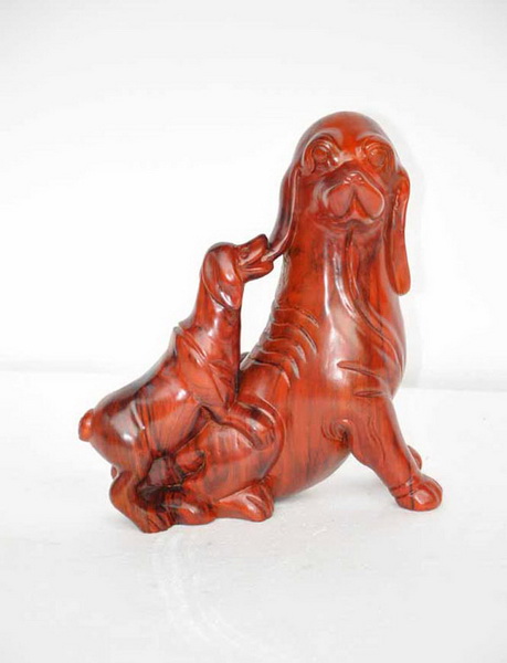 红色母子狗（晓岚阁）