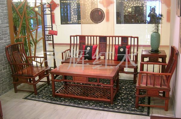 qh-034 酸枝明式梳背沙发(齐辉)