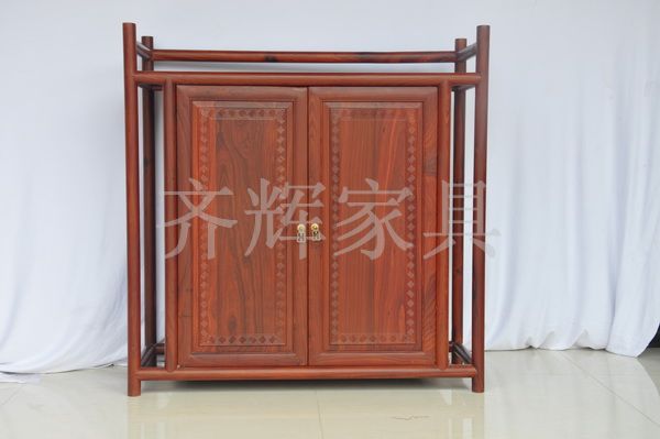 qh-039 小叶红檀鞋柜(齐辉)