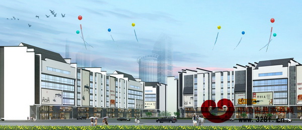 中山市远扬红木家具批发市场规划效果图
