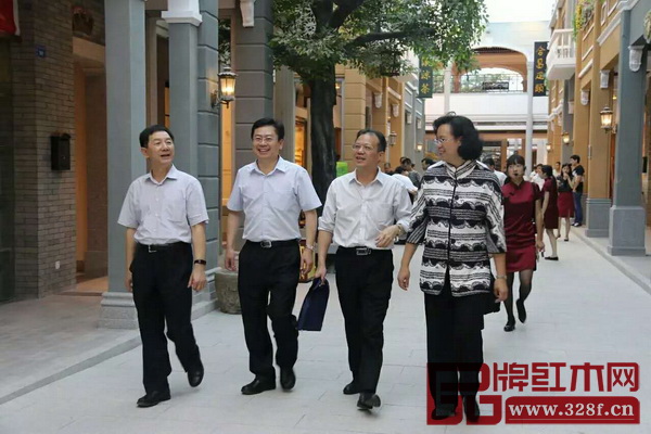 广东省委常委、统战部部长林雄，海峡两岸关系协会副会长叶克冬一行调研考察红博城