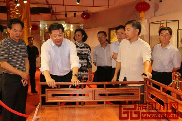 广东省委常委、统战部部长林雄，海峡两岸关系协会副会长叶克冬一行调研考察红博城
