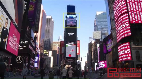 红木家具亮相美国纽约时代广场