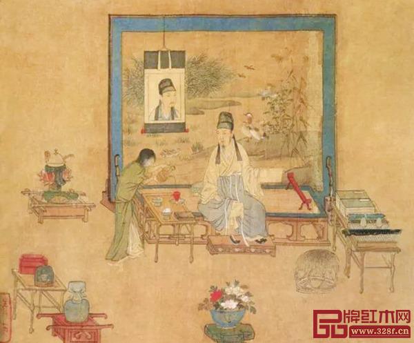 仇英《临宋人画轴》