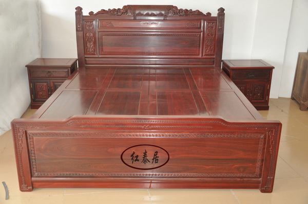 红檀如意大床(红泰居)