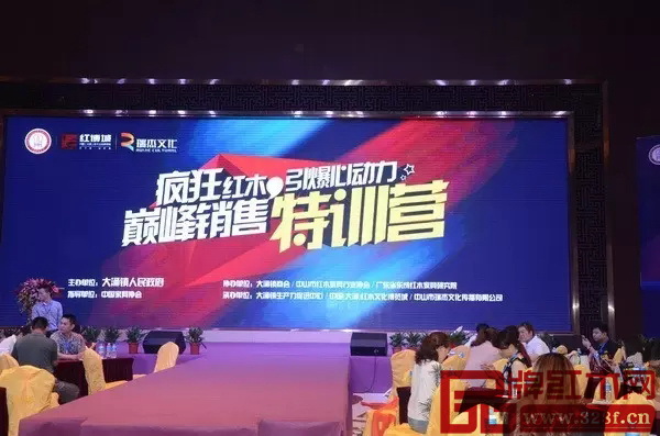 “疯狂红木，引爆心动力 巅峰销售特训营”现场