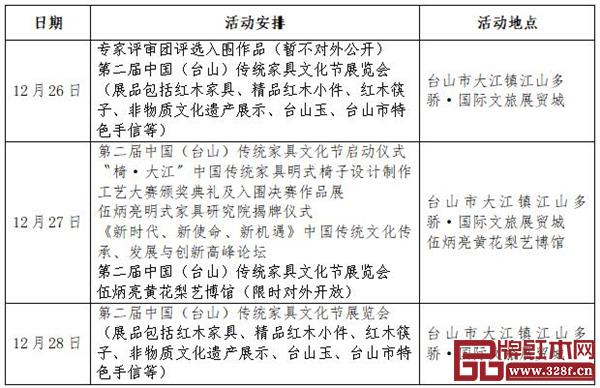 中国(台山)传统家具文化节 中国(台山)传统家具文化节